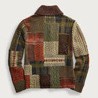Eugene - Men's Vintage Patchwork Button Cardigan