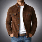 Ev - Men's Slim Fit Stand-Up Collar Blazer Jacket 2