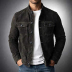 Ev - Men's Slim Fit Stand-Up Collar Blazer Jacket 3