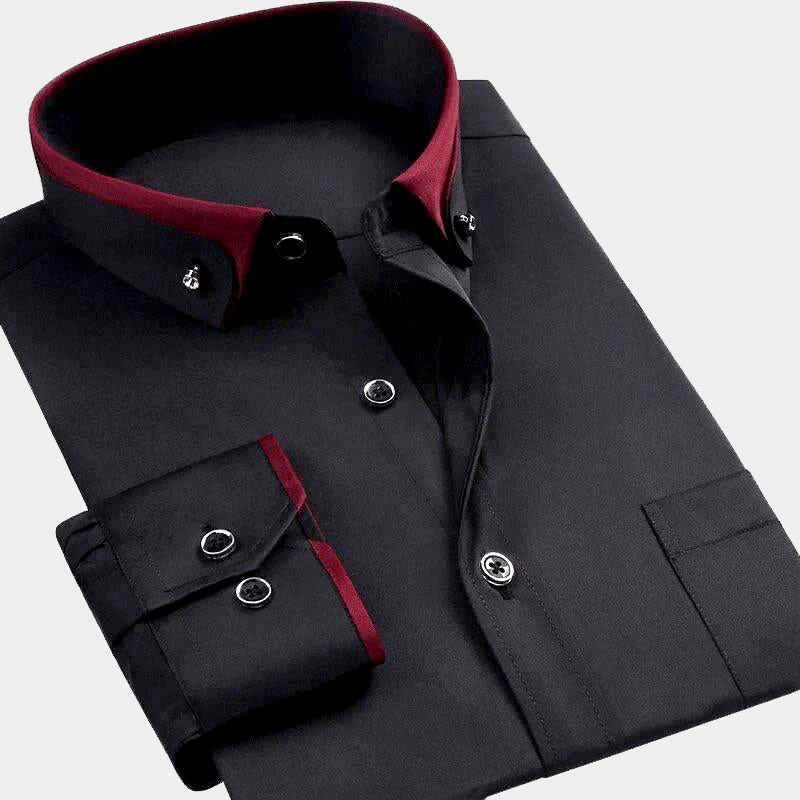 Finn - Men's Button-Down Contrast Collar Shirt