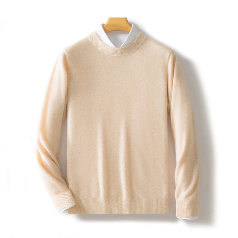 Fletcher - Men’s Ribbed Trim Wool Sweater