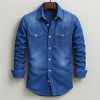 Garrett - Men's Dual Pocket Denim Shirt