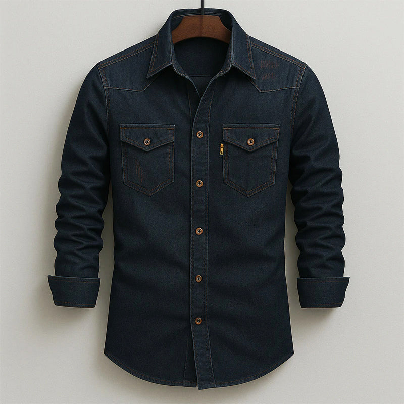 Garrett - Men's Dual Pocket Denim Shirt