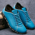 George - Men's Contrast Trim Leather Sneakers