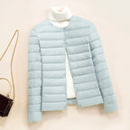 Hannah - Women's Collarless Lightweight Quilted Jacket