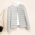 Hannah - Women's Collarless Lightweight Quilted Jacket