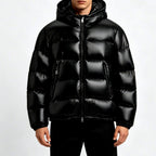 Harvey - Men's Glossy Hooded Puffer Jacket 6