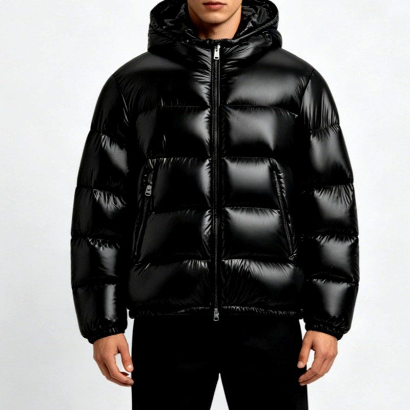 Harvey - Men's Glossy Hooded Puffer Jacket 6