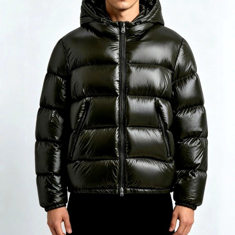 Harvey - Men's Glossy Hooded Puffer Jacket 10