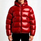 Harvey - Men's Glossy Hooded Puffer Jacket 9