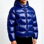 Harvey - Men's Glossy Hooded Puffer Jacket 8