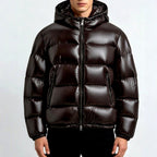 Harvey - Men's Glossy Hooded Puffer Jacket 7