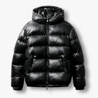 Harvey - Men's Glossy Hooded Puffer Jacket 2