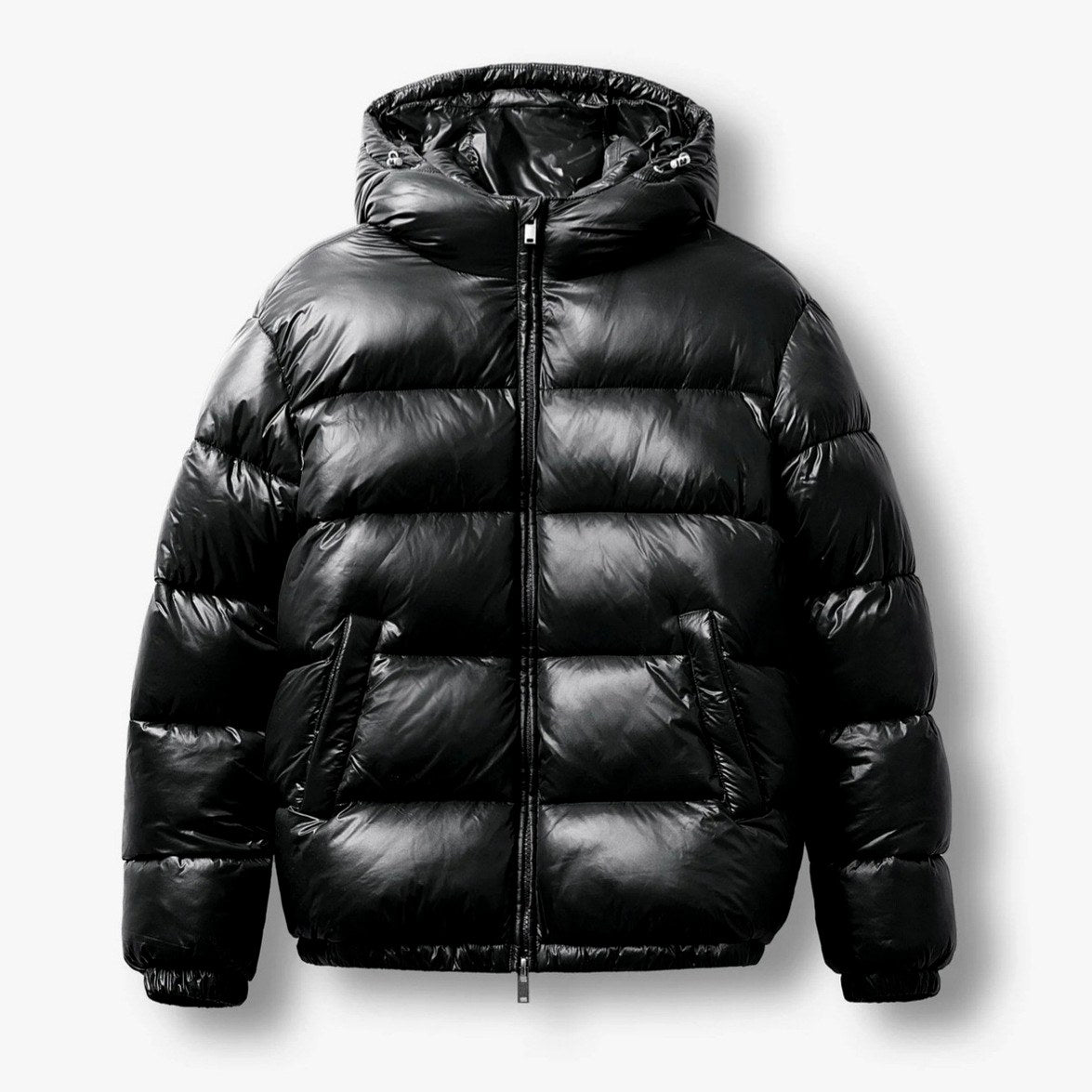 Harvey - Men's Glossy Hooded Puffer Jacket 2