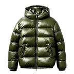Harvey - Men's Glossy Hooded Puffer Jacket 5