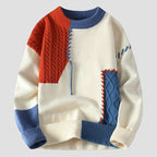Henry - Patchwork Color Block Knit Sweater