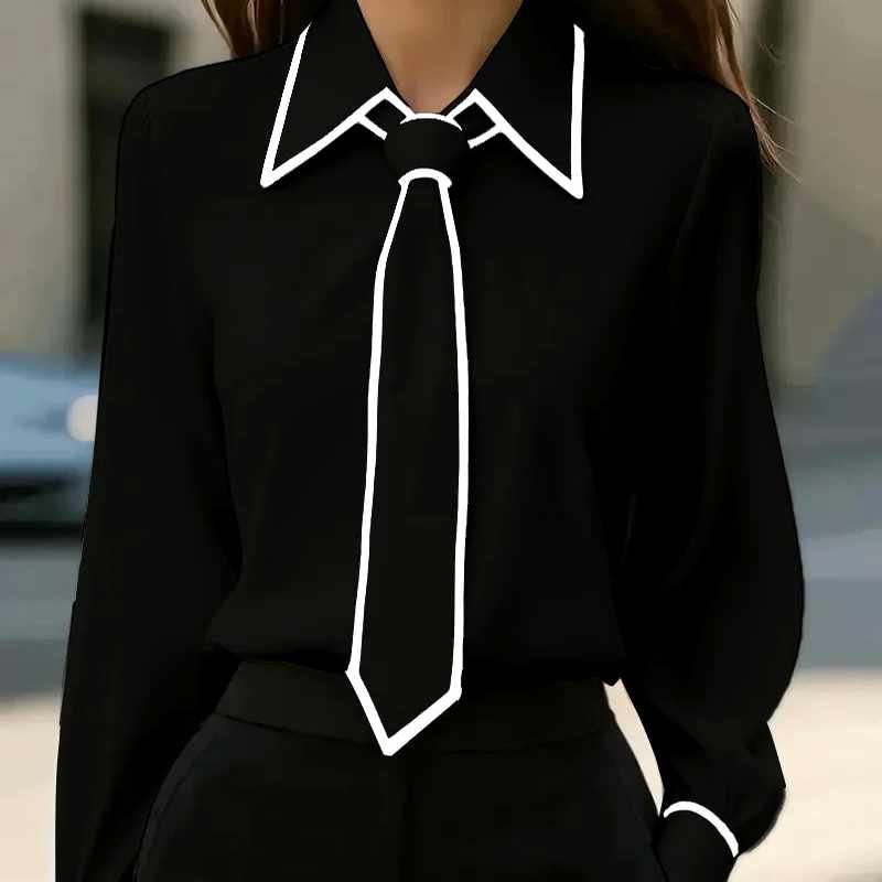 Iolanthe - Women's Cotton Pointed Collar Fitted Blouse 3