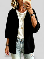 Isabella - Women's Hooded Open-Front Knit Cardigan