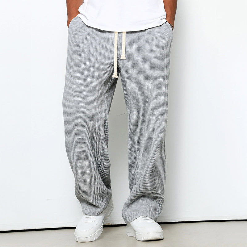 James - Men's Waffle Knit Drawstring Jogger Pants