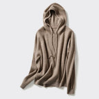 Kathleen - Women’s Cashmere Blend Ribbed Hoodie