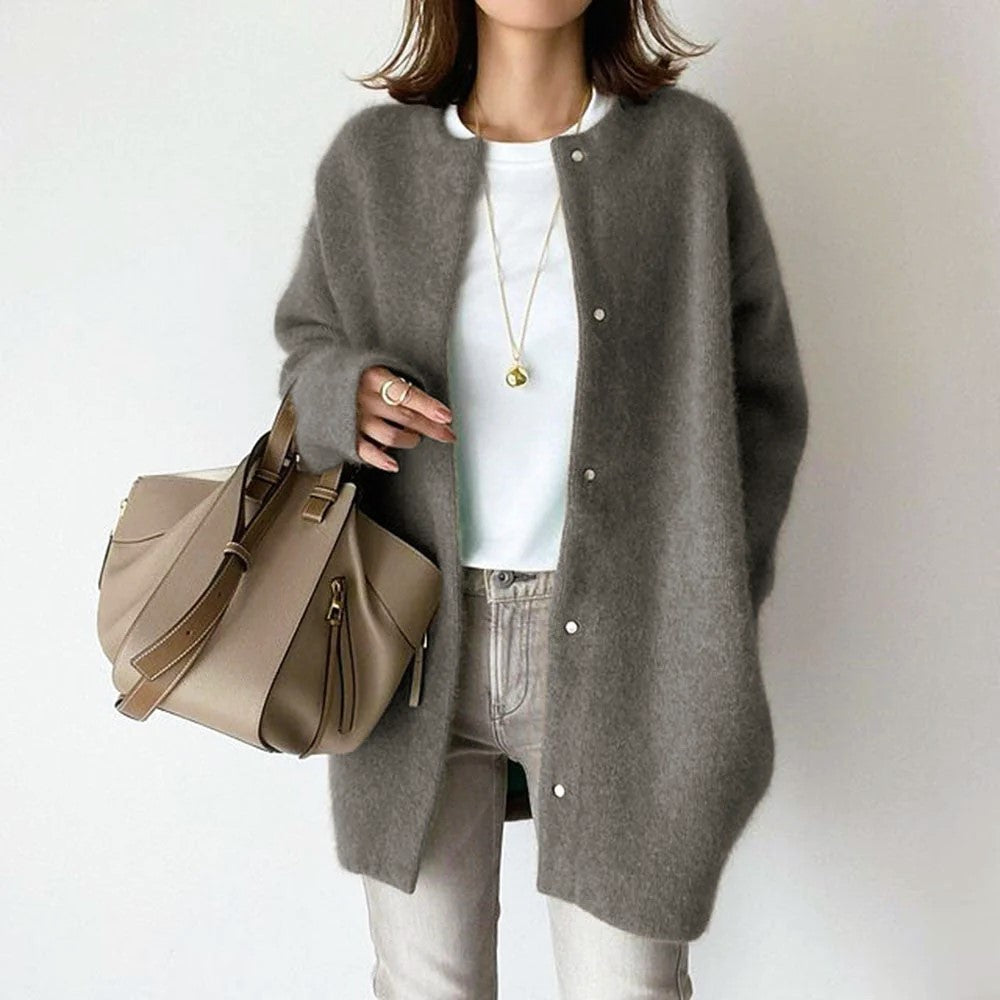 Laura - Women’s Long Knitted Wool Cardigan