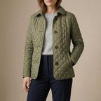 Lorena - Women's Quilted Button-Up Jacket