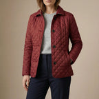 Lorena - Women's Quilted Button-Up Jacket