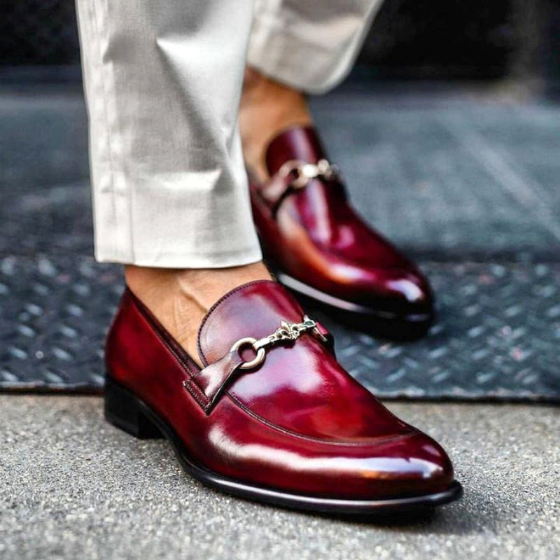 Lorenzo - Men's Horsebit Leather Loafers