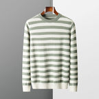 Lucas - Men's Striped Cashmere Wool Blend Knit Sweater