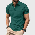 Lucas - Men's Bentley Textured Stripe Polo Shirt