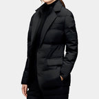 Lucille - Women's Layered Collar Flap Pocket Down Jacket