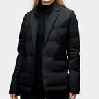 Lucille - Women's Layered Collar Flap Pocket Down Jacket