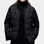 Lucille - Women's Layered Collar Flap Pocket Down Jacket
