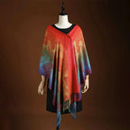 Lucy - Bohemian Peacock Print Cashmere Blend Shawl