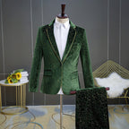 Luke - Men's Glitter Velvet Formal Suit