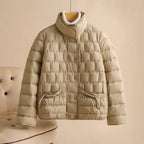 Luna - Women's Casual Square-Quilted Down Jacket