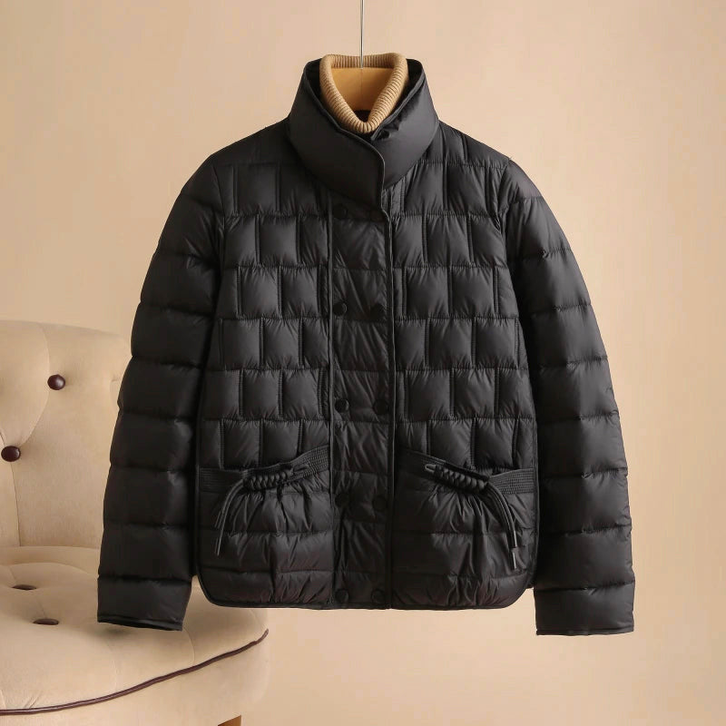 Luna - Women's Casual Square-Quilted Down Jacket