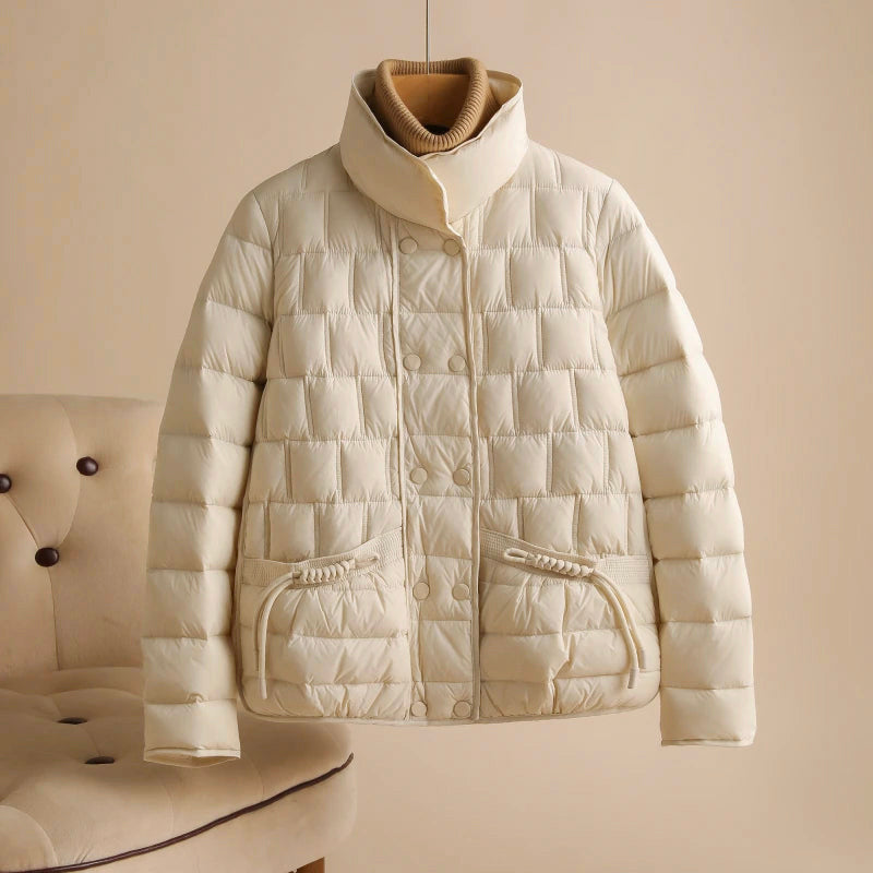 Luna - Women's Casual Square-Quilted Down Jacket