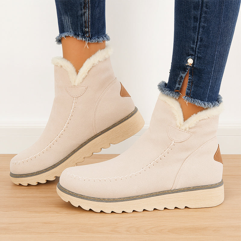 Madison - Women's Fleece-Lined Suede Ankle Boot