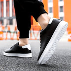 Mason - Men's Leather Perforated Low-Top Sneakers