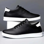 Mason - Men's Leather Perforated Low-Top Sneakers