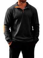 Matt - Men's Elbow Patch Ribbed Pullover Sweater 3