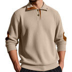 Matt - Men's Elbow Patch Ribbed Pullover Sweater 8