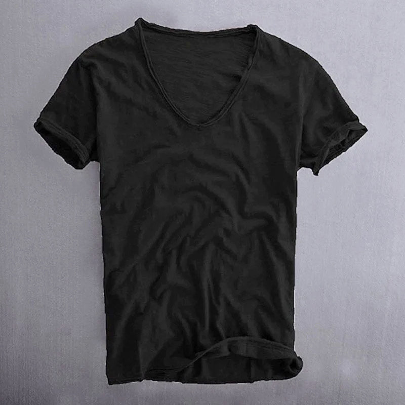Matthew - Men's Cotton V-Neck T-Shirt