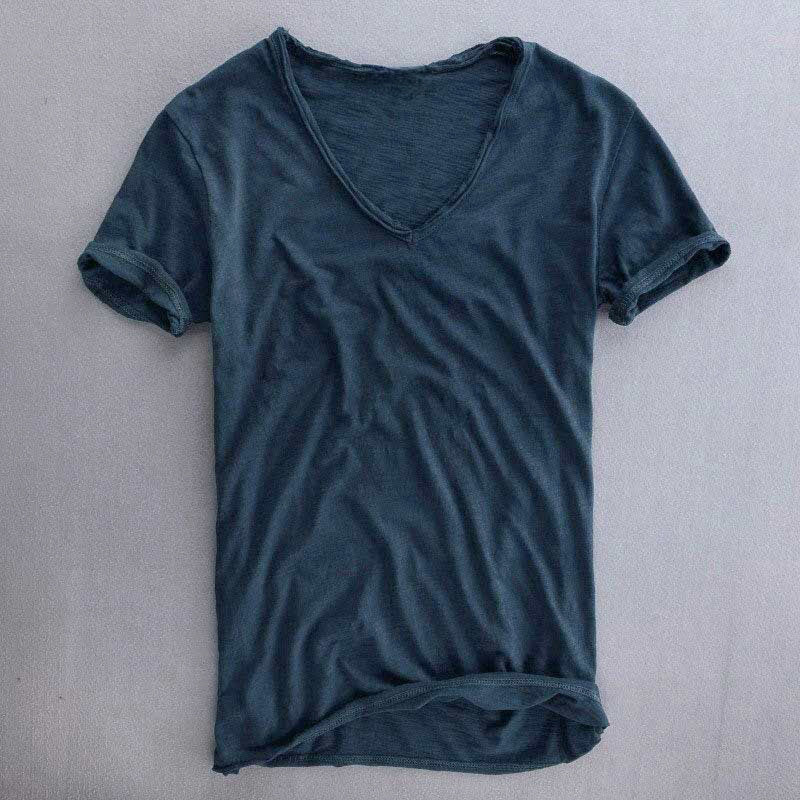 Matthew - Men's Cotton V-Neck T-Shirt