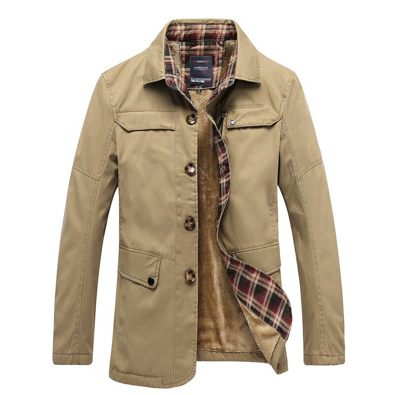 Maverick - Men's Plaid Lined Utility Jacket
