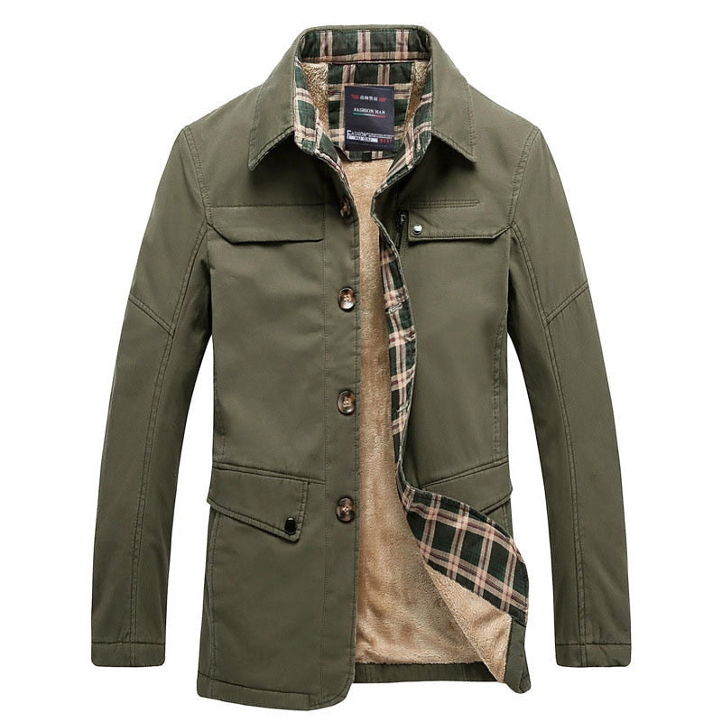 Maverick - Men's Plaid Lined Utility Jacket