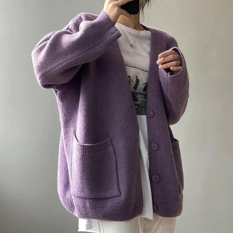 Molly - Women’s Cozy Button-Down Knitted Cardigan