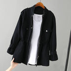 Olivia - Women's Stand-Collar Zip Jacket with Pockets