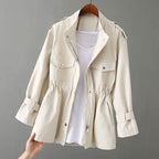 Olivia - Women's Stand-Collar Zip Jacket with Pockets